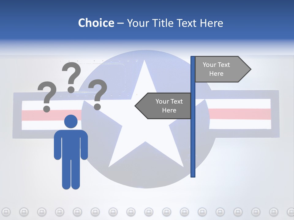Aircraft Insignia Bomber PowerPoint Template