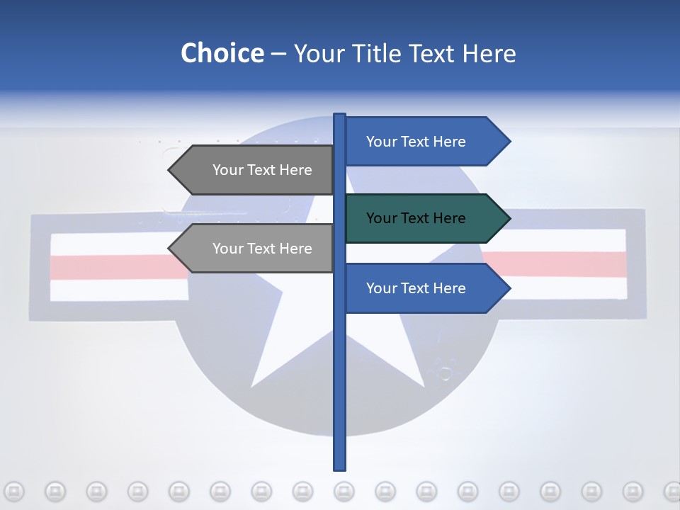 Aircraft Insignia Bomber PowerPoint Template