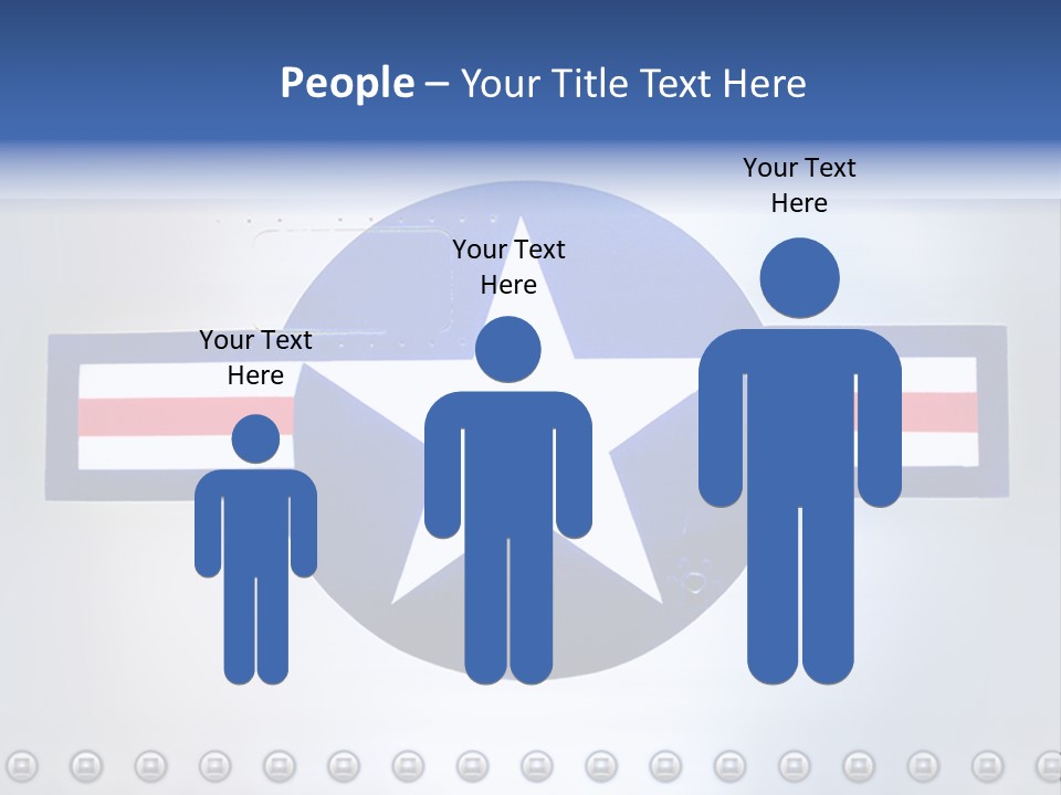 Aircraft Insignia Bomber PowerPoint Template