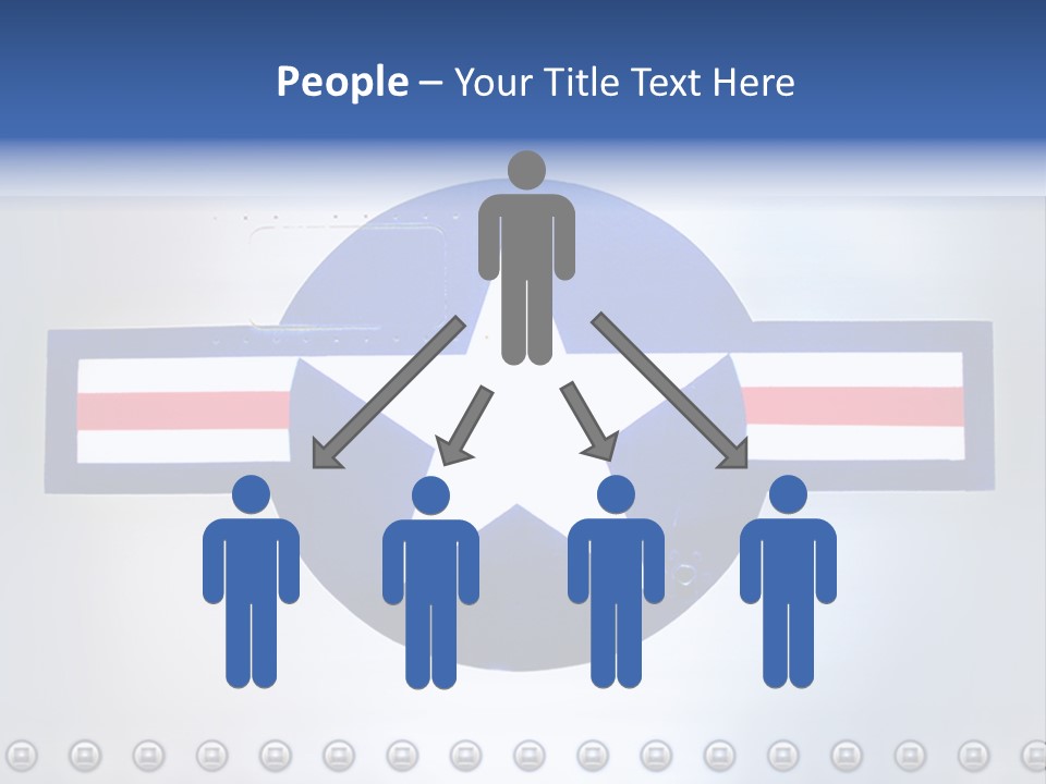 Aircraft Insignia Bomber PowerPoint Template