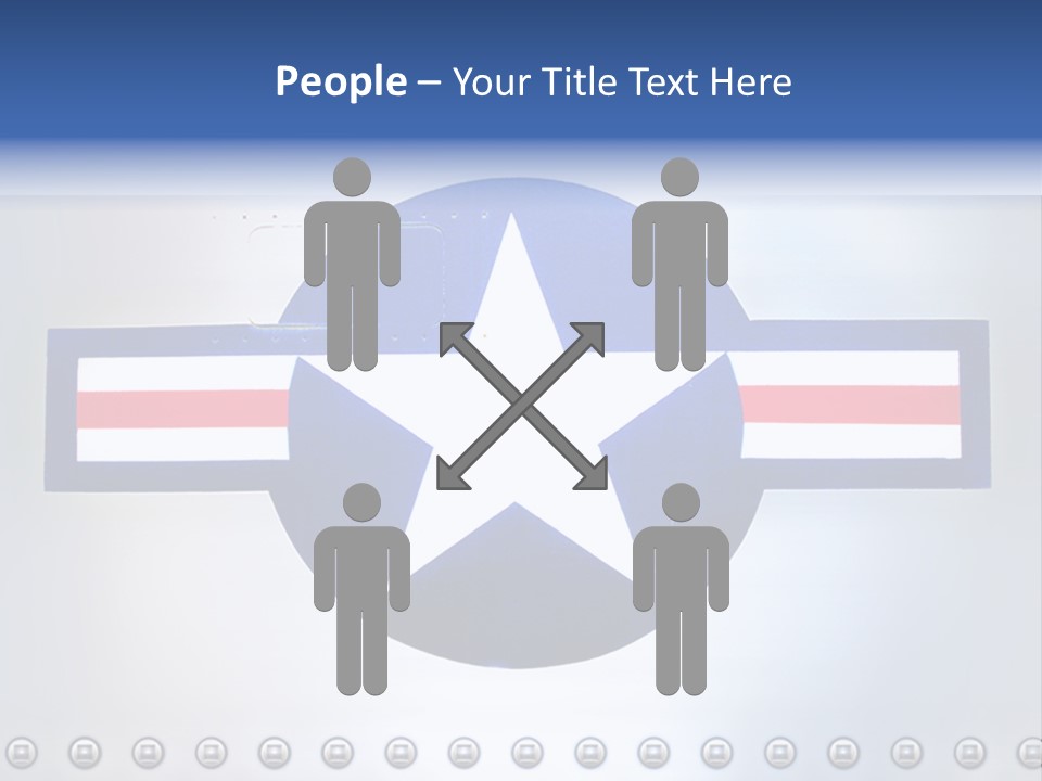 Aircraft Insignia Bomber PowerPoint Template