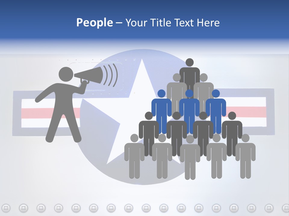 Aircraft Insignia Bomber PowerPoint Template