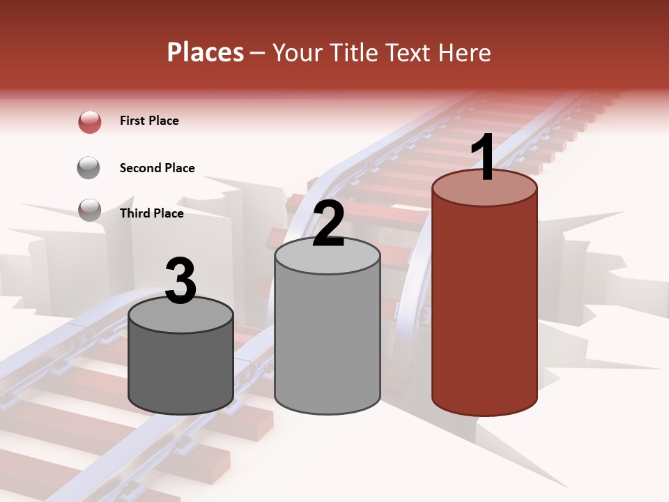 Danger Road Rail PowerPoint Template