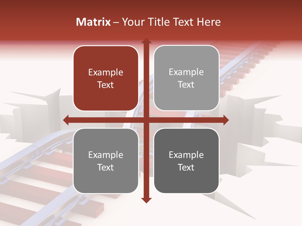 Danger Road Rail PowerPoint Template
