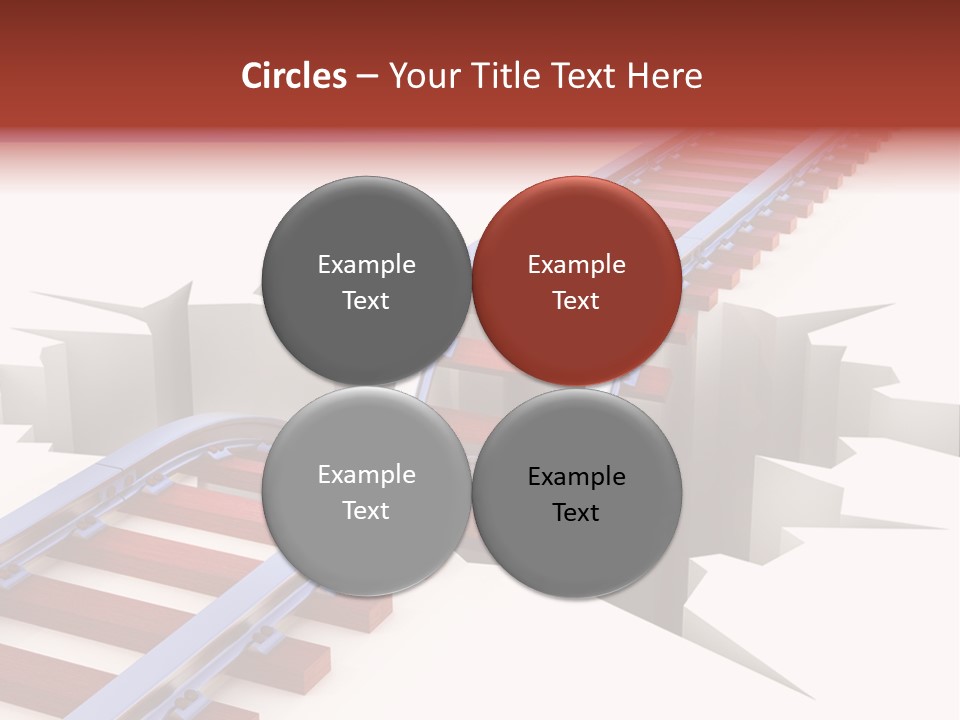 Danger Road Rail PowerPoint Template