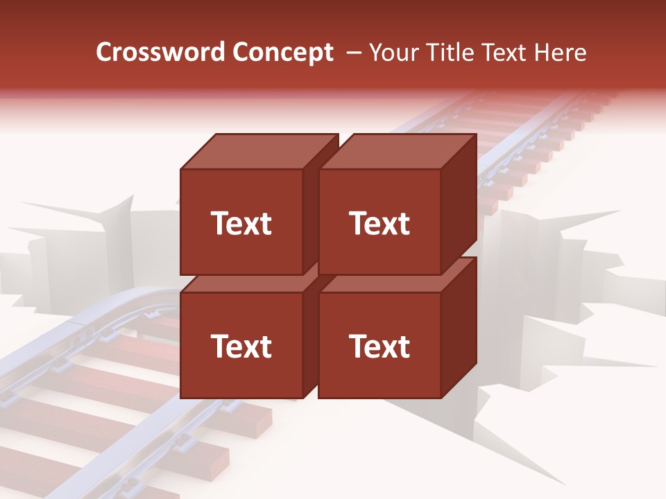 Danger Road Rail PowerPoint Template