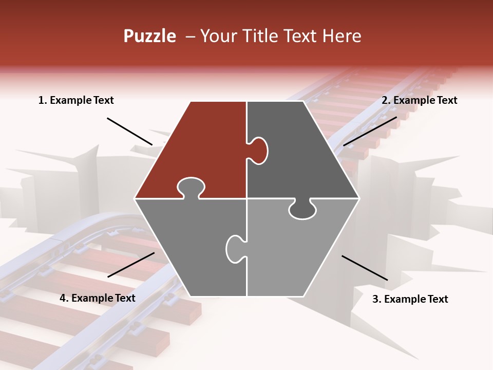 Danger Road Rail PowerPoint Template