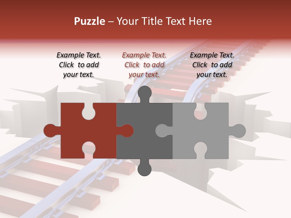 Danger Road Rail PowerPoint Template