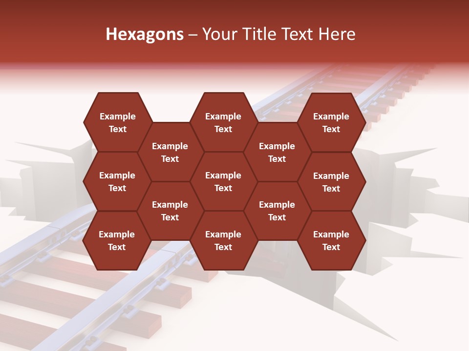 Danger Road Rail PowerPoint Template