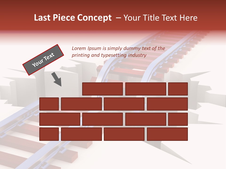 Danger Road Rail PowerPoint Template