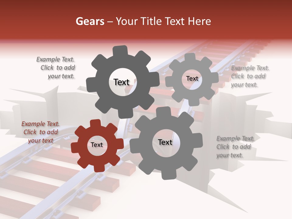 Danger Road Rail PowerPoint Template