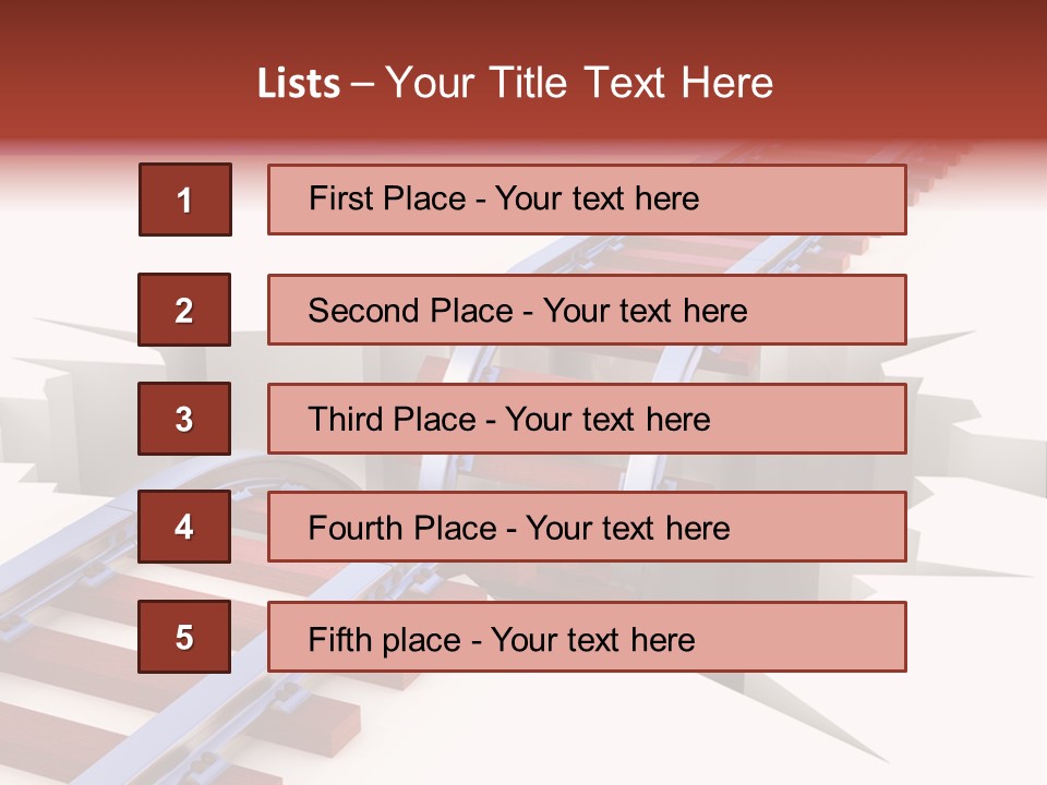 Danger Road Rail PowerPoint Template