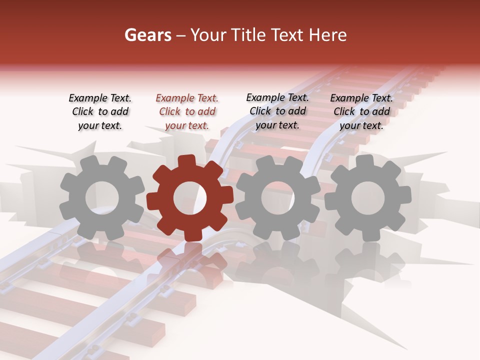 Danger Road Rail PowerPoint Template