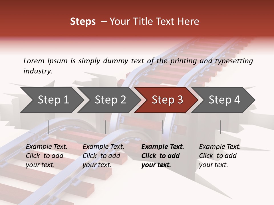 Danger Road Rail PowerPoint Template