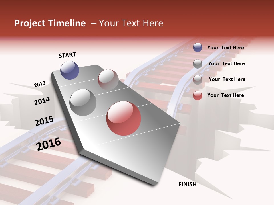 Danger Road Rail PowerPoint Template