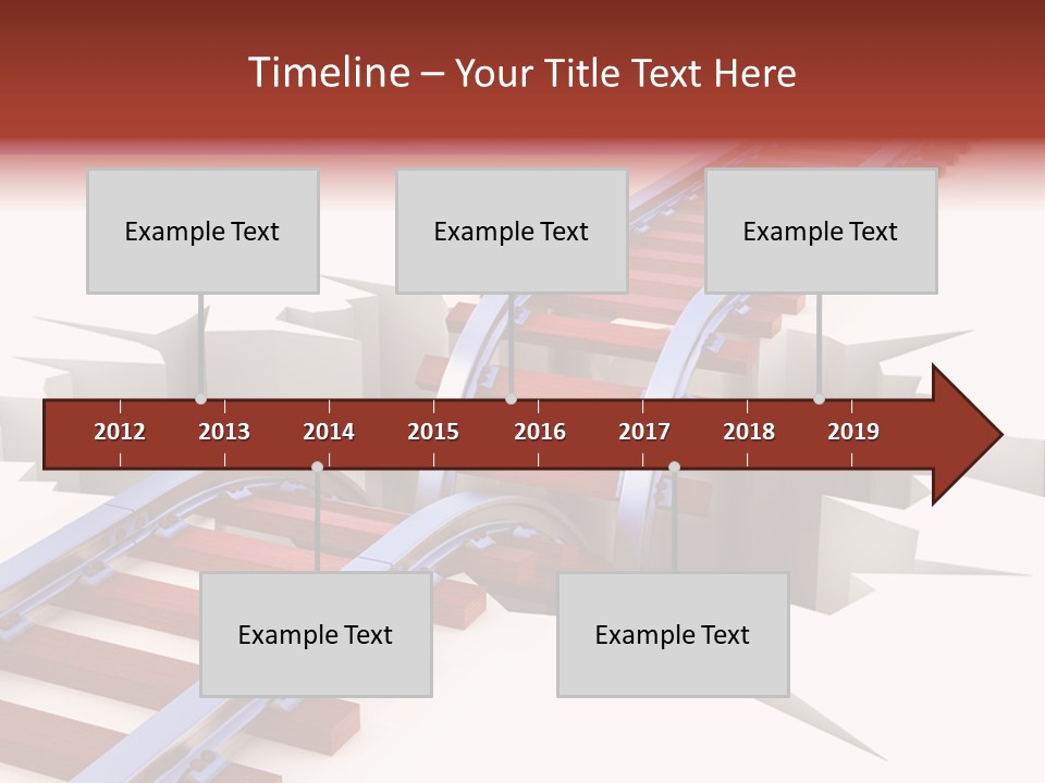 Danger Road Rail PowerPoint Template
