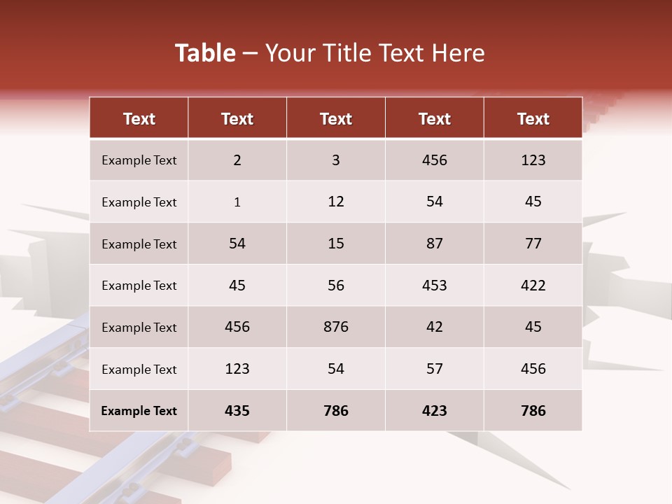Danger Road Rail PowerPoint Template