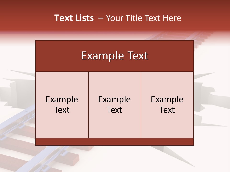 Danger Road Rail PowerPoint Template