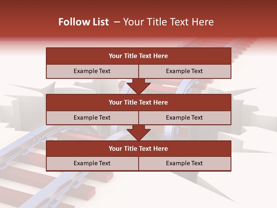 Danger Road Rail PowerPoint Template