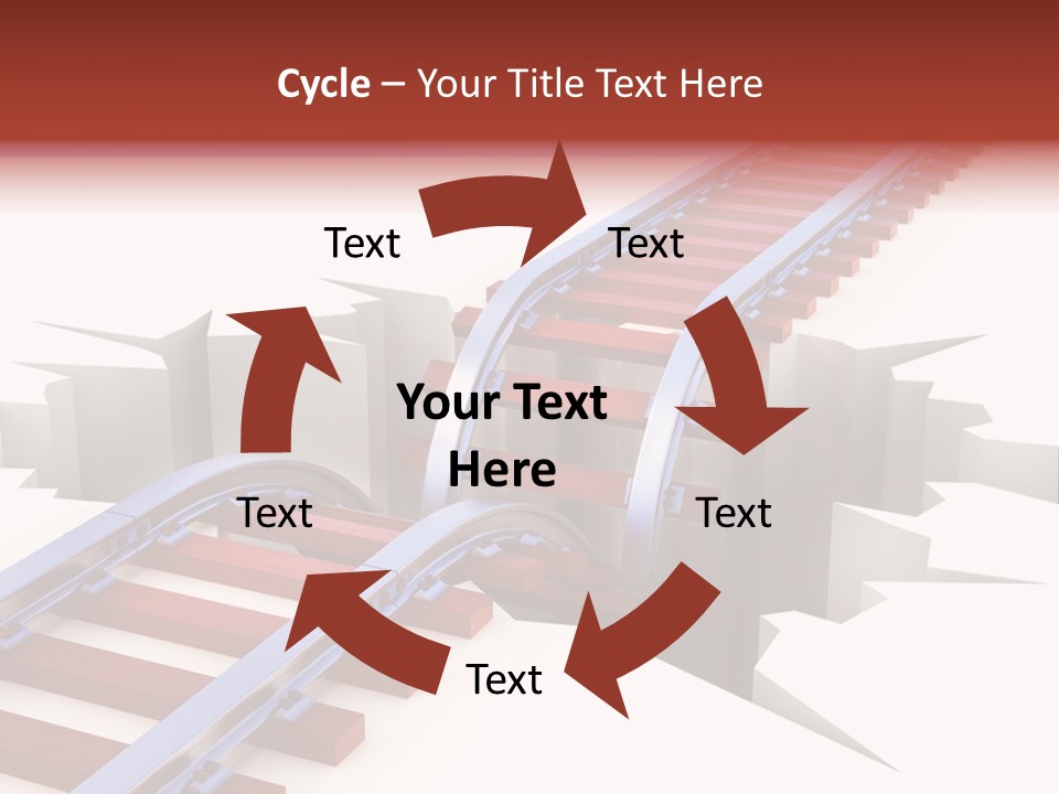 Danger Road Rail PowerPoint Template