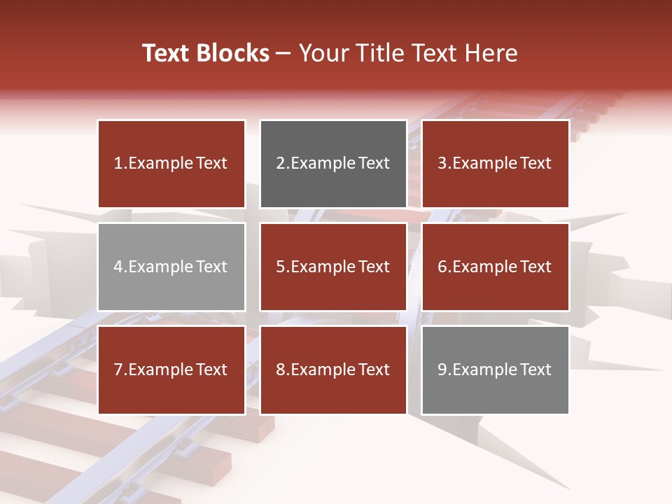 Danger Road Rail PowerPoint Template