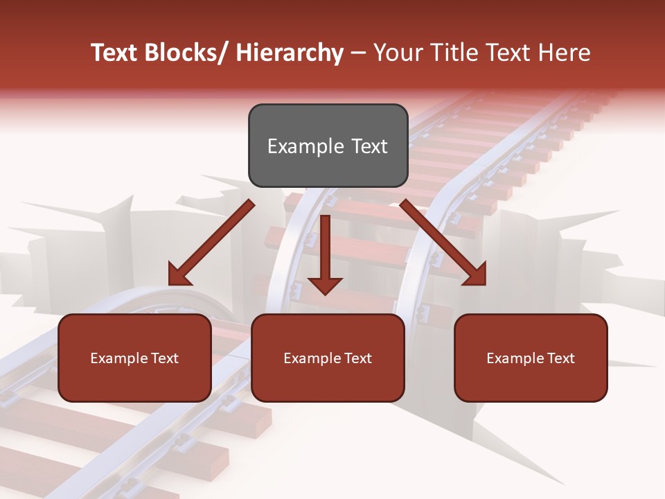 Danger Road Rail PowerPoint Template
