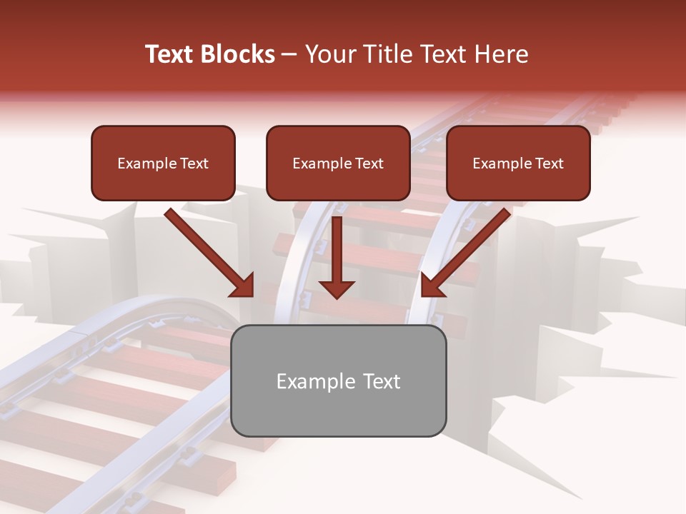 Danger Road Rail PowerPoint Template