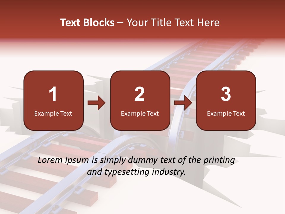 Danger Road Rail PowerPoint Template