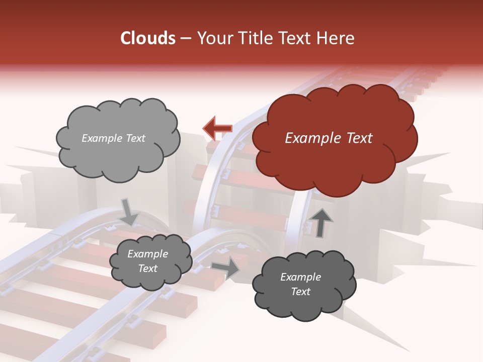 Danger Road Rail PowerPoint Template