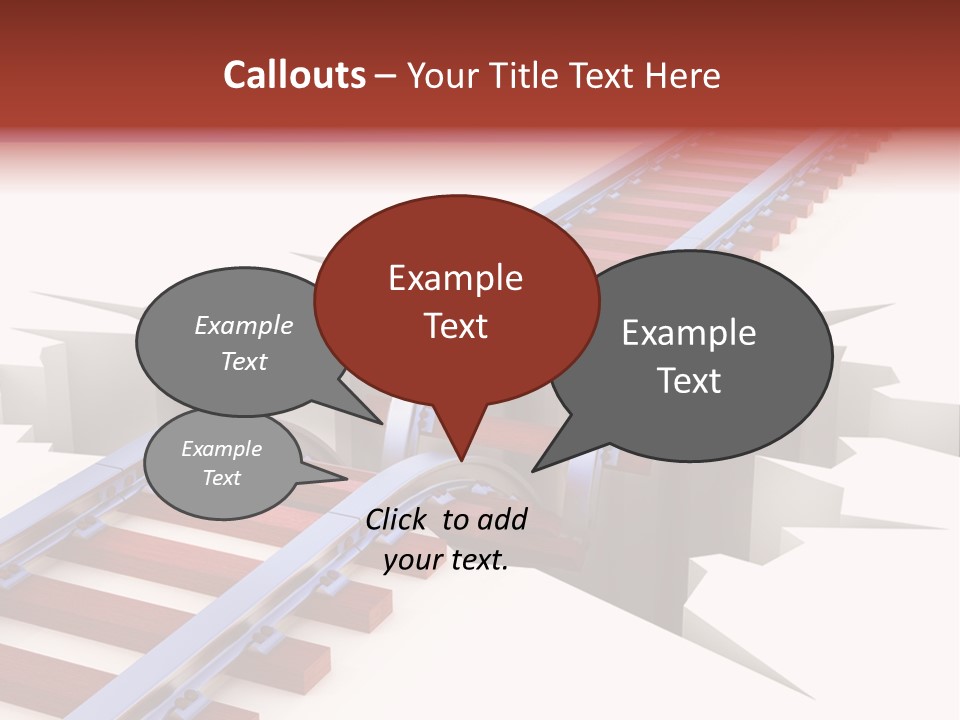 Danger Road Rail PowerPoint Template