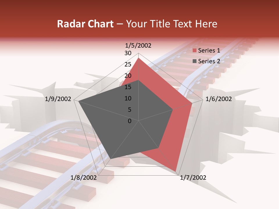 Danger Road Rail PowerPoint Template