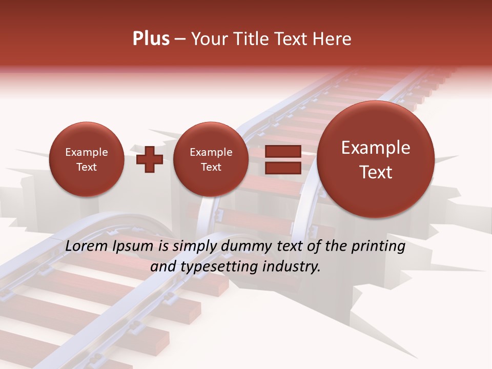 Danger Road Rail PowerPoint Template