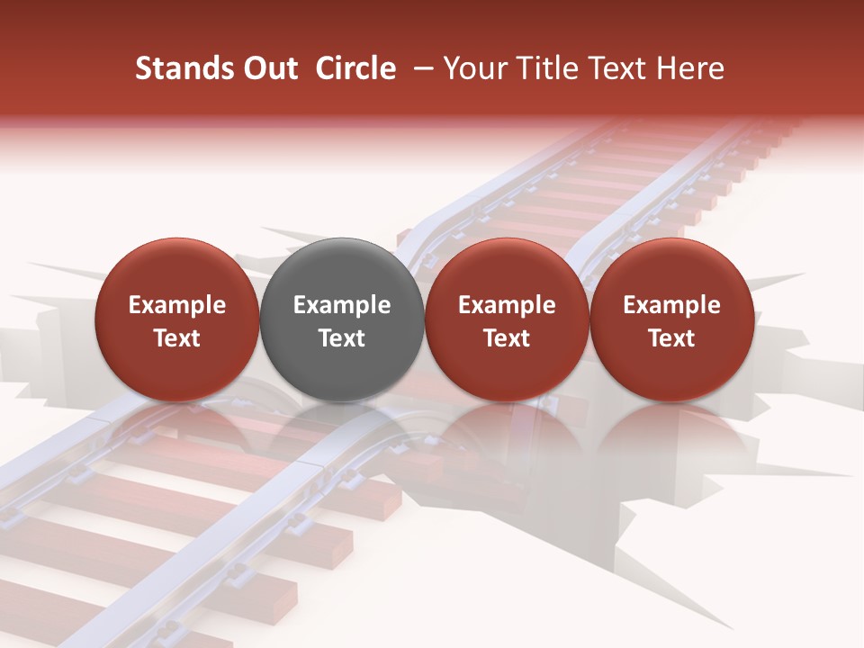 Danger Road Rail PowerPoint Template