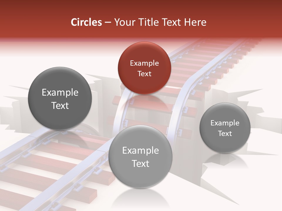 Danger Road Rail PowerPoint Template