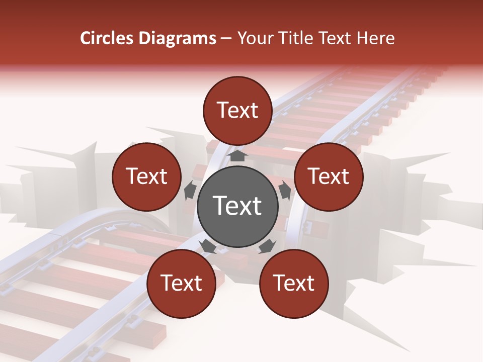 Danger Road Rail PowerPoint Template