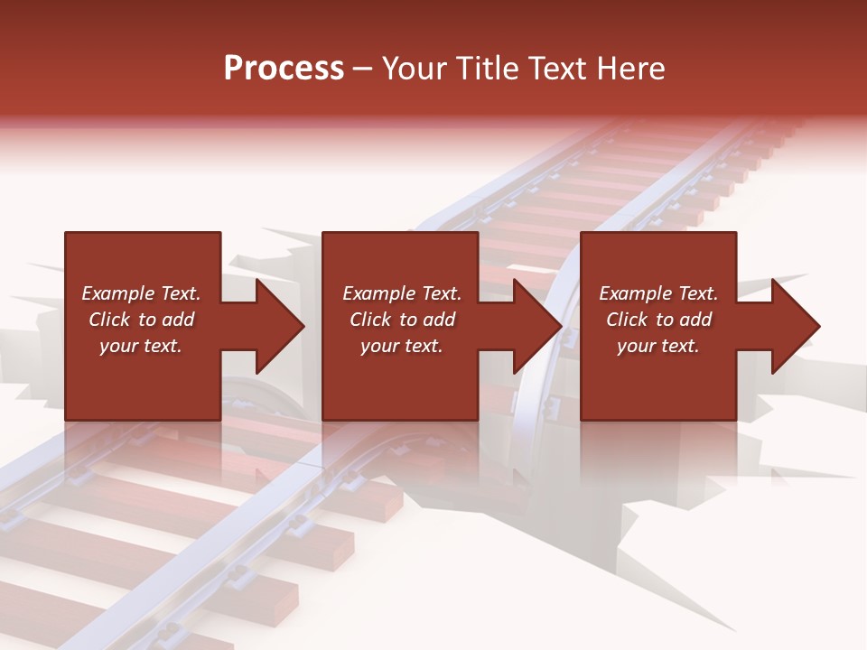 Danger Road Rail PowerPoint Template