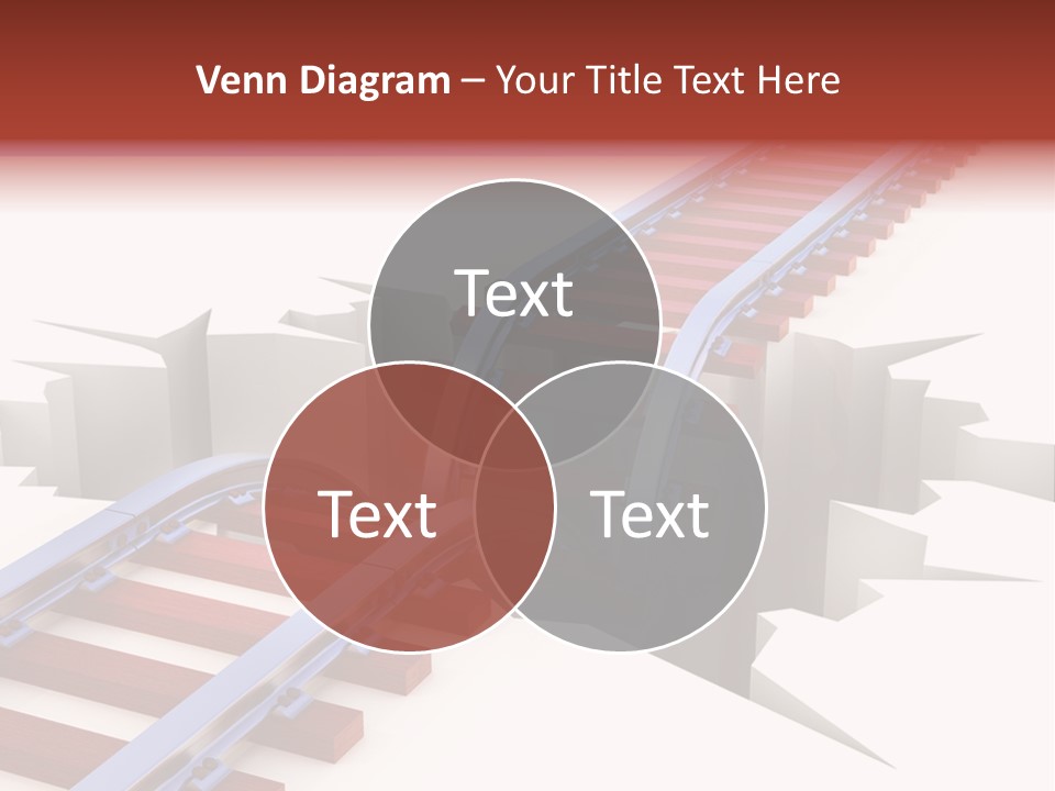Danger Road Rail PowerPoint Template