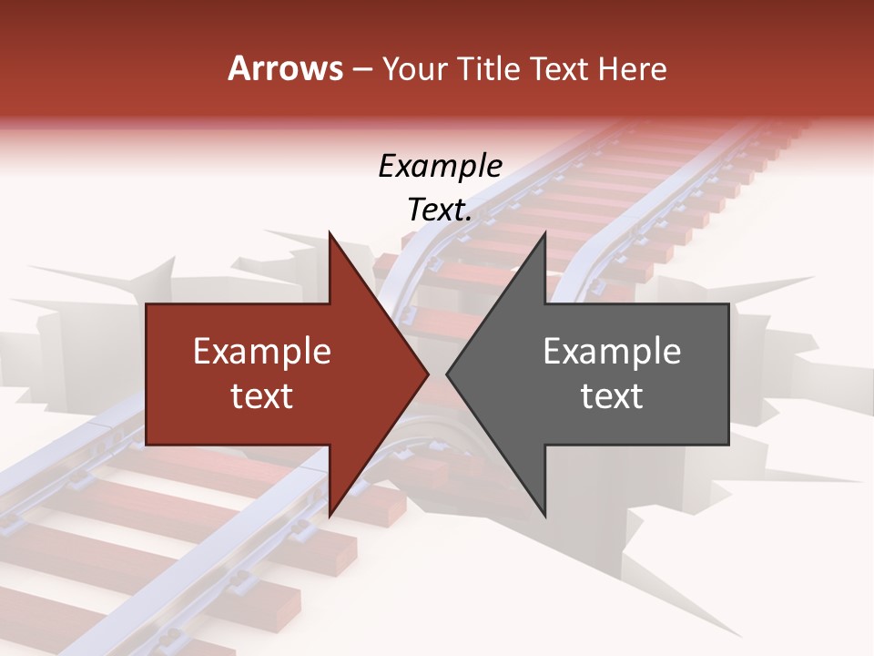 Danger Road Rail PowerPoint Template