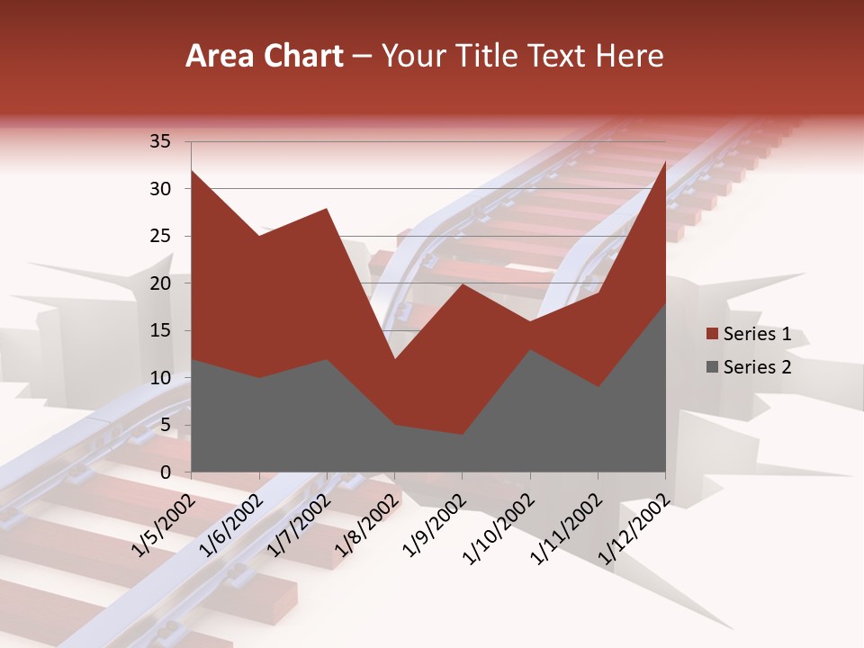 Danger Road Rail PowerPoint Template