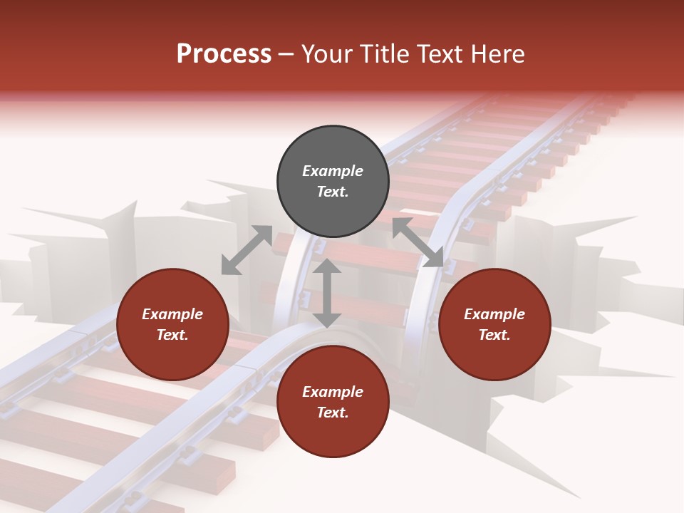 Danger Road Rail PowerPoint Template