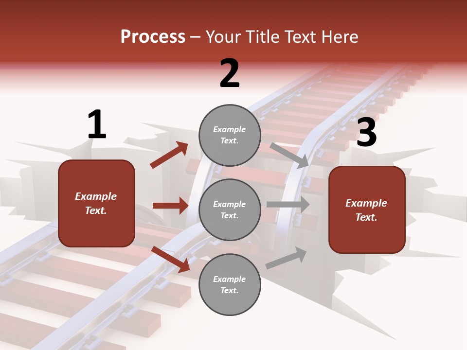 Danger Road Rail PowerPoint Template