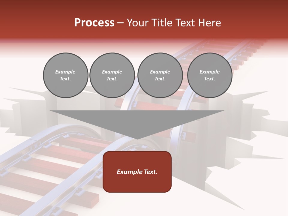 Danger Road Rail PowerPoint Template