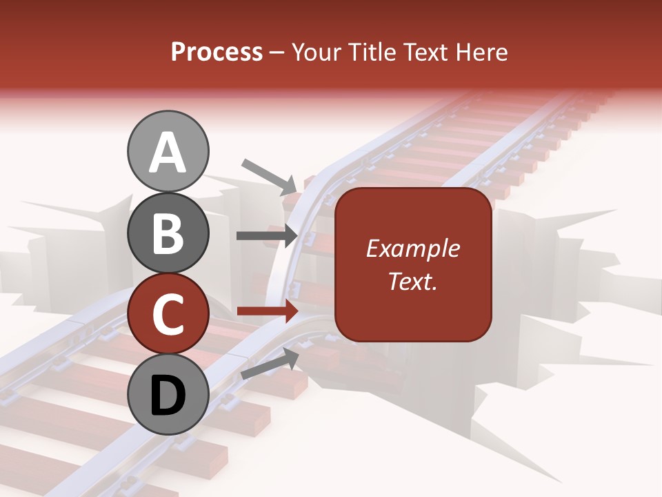 Danger Road Rail PowerPoint Template