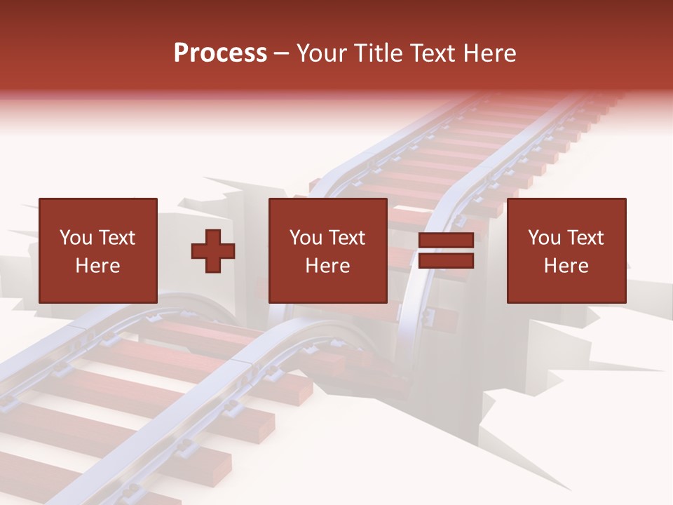 Danger Road Rail PowerPoint Template