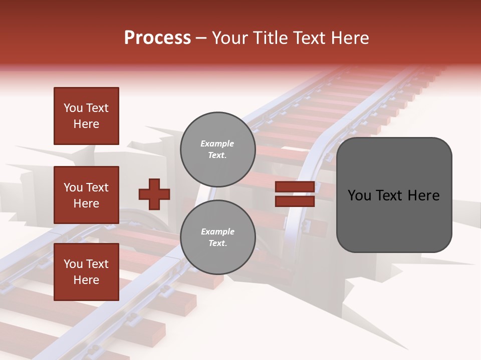 Danger Road Rail PowerPoint Template