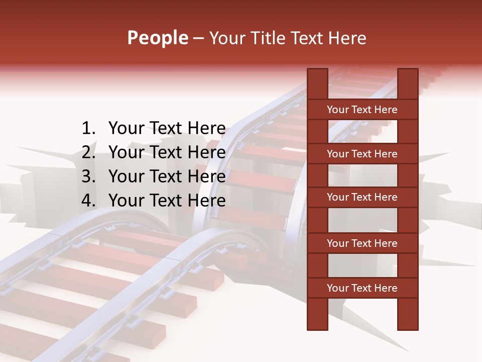 Danger Road Rail PowerPoint Template