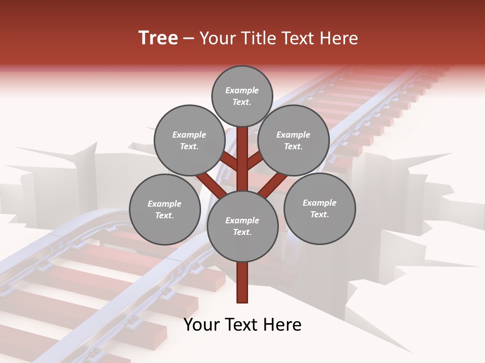 Danger Road Rail PowerPoint Template