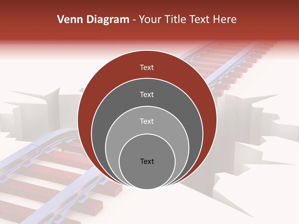 Danger Road Rail PowerPoint Template
