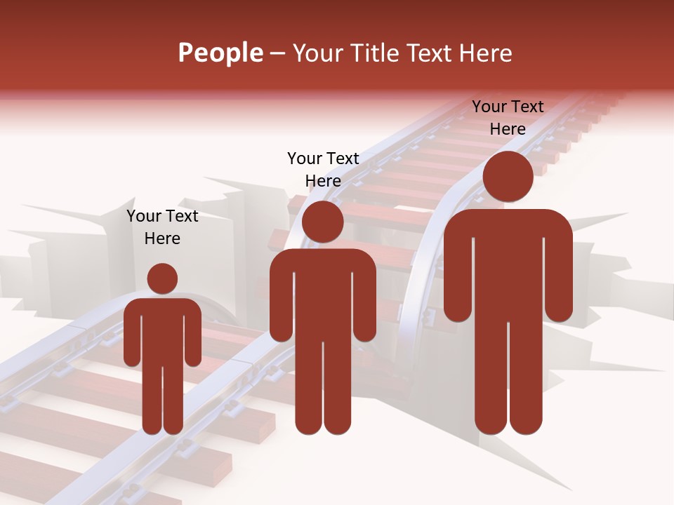 Danger Road Rail PowerPoint Template