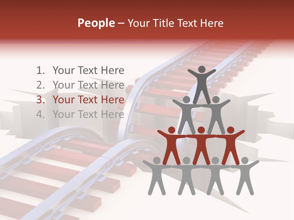 Danger Road Rail PowerPoint Template